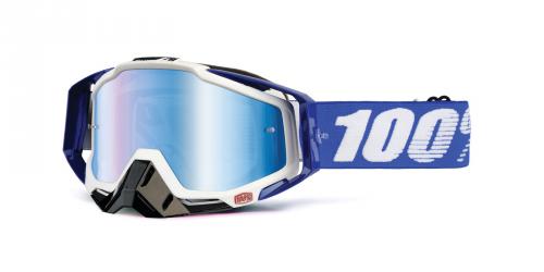 brýle Racecraft Cobalt Blue, 100% (modré chrom plexi + èiré plexi + chrániè nosu +20 strhávaèek)