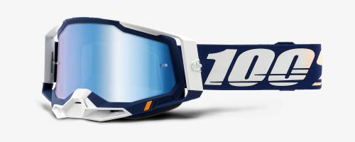 RACECRAFT 2 100% - USA , brýle Concordia - zrcadlové modré plexi
