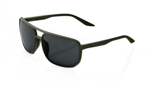 sluneèní brýle KONNOR Soft Tact Army Green, 100% - USA (kouøové sklo)